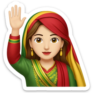 Kurdish bayrak sticker