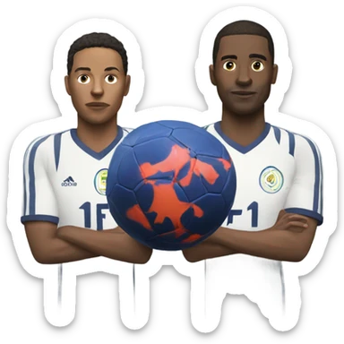 2 people play fifa sticker
