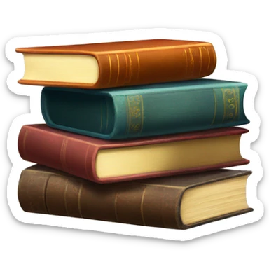 Vintage Book Stack sticker