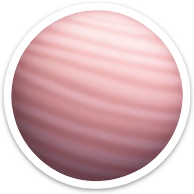 Pale pink planet sticker