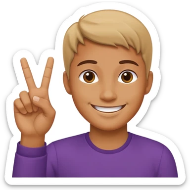 Yvl hand sign  sticker