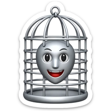 Castity cage bdsm style sticker