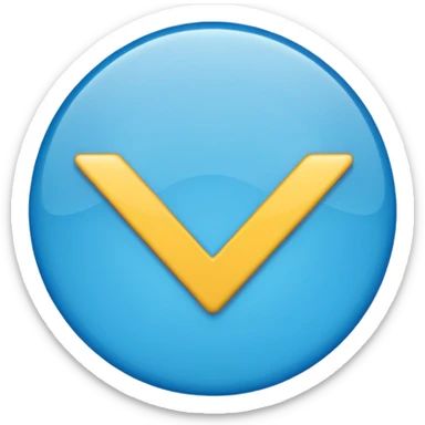 Blue check mark circle sticker
