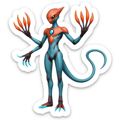 Darkrai-Deoxys-Fakémon-hybrid-creature (full body)  sticker