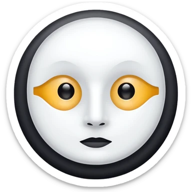 a beauty product box of skincare white rounded eyehole mask pack sticker