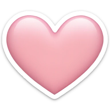 Light pink heart  sticker