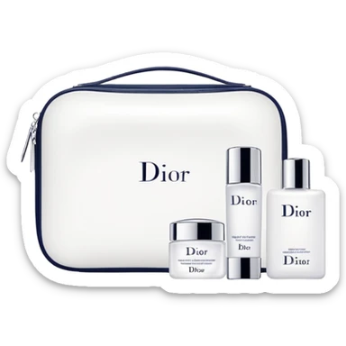 White Dior skin care Kit sticker