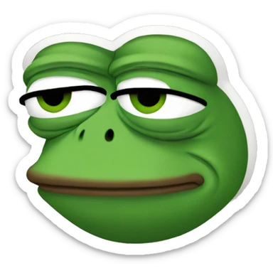 pepe the frog concentrated trader sticker