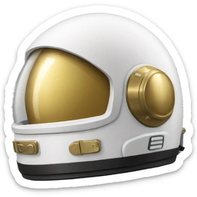astronaut helmet only with gold visor sticker