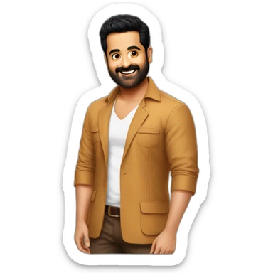 Jr NTR in desi sticker