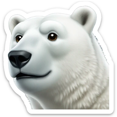 polar bear sticker