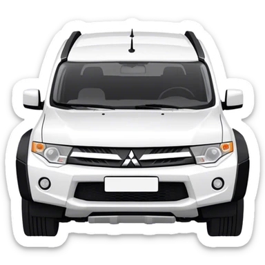 Mitsubishi Pajero sport - Mitsubishi (Model Year: 2021) (Iconic colour: White) sticker