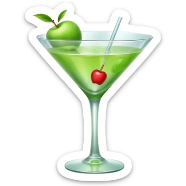 apple martini sticker