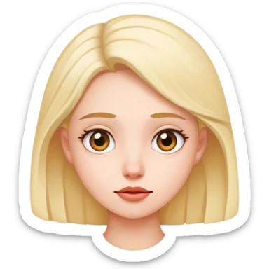 Wondering female sticker