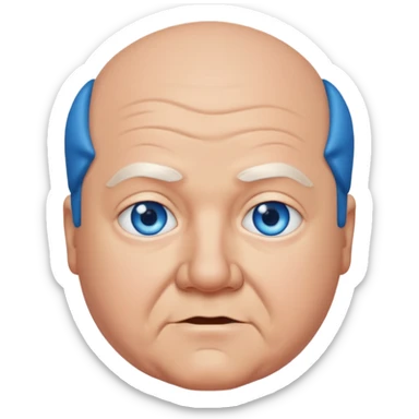 Kyle Gass with blue eyes sticker