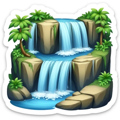 waterfall emoji sticker