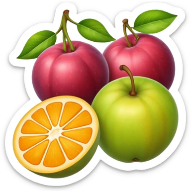 llaverito aesthetic de frutas sticker