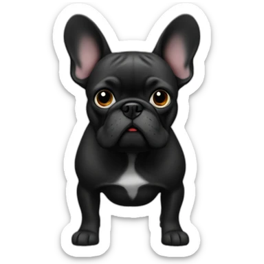 Bouledogue français noir sticker