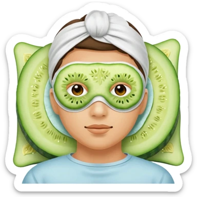 Relax and okurka na očích sticker