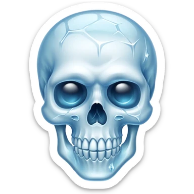 Tête de mort gelé 😳 sticker
