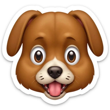 Una perro estresado sticker