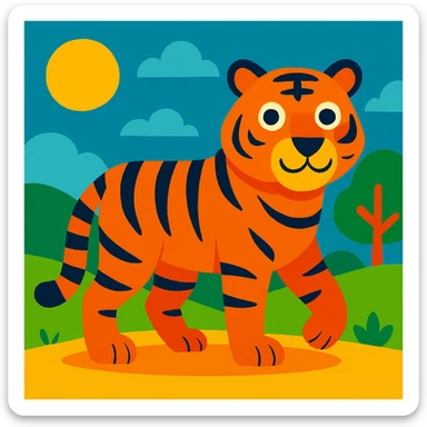 Tiger sticker