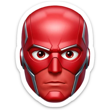 Vision marvel, red face from captain america: civil war sticker