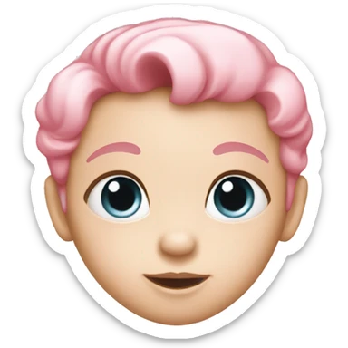 Baby pink heart sticker