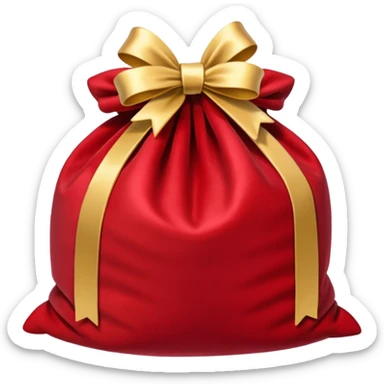 Christmas gift sack sticker