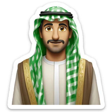 Faisal of Saudi Arabia photorealistic sticker