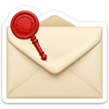 closed envelope with asterisks in the upper right corner sticker
