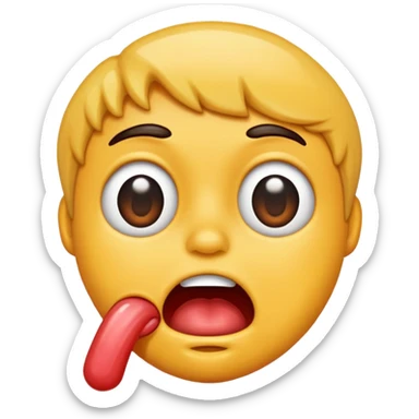 Drooling idiot sticker