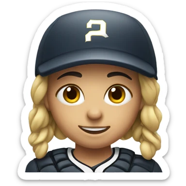 Softball player  sticker