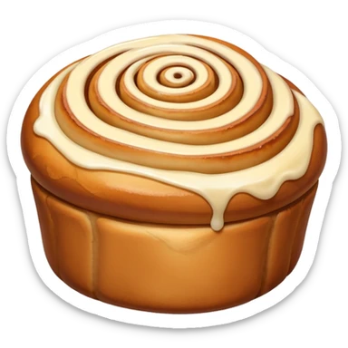 small cinnamon roll sticker