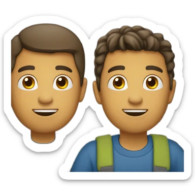 Hermanos viajando sticker