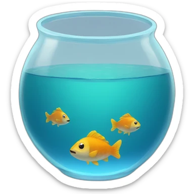 Fish bowl sticker