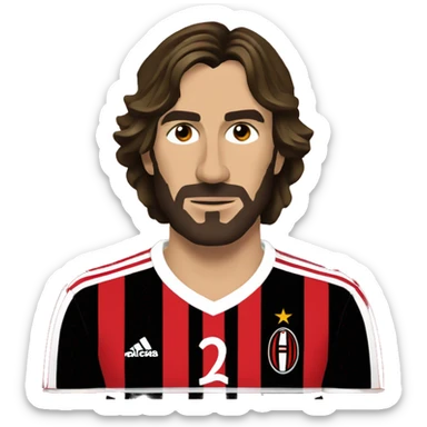 ac milan 21 Pirlo sticker