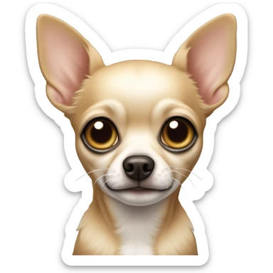 lonely chihuahua sticker