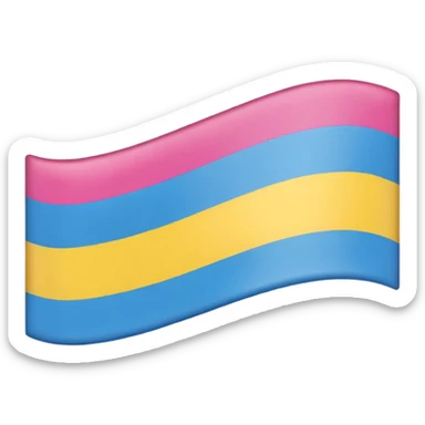 pansexual flag sticker