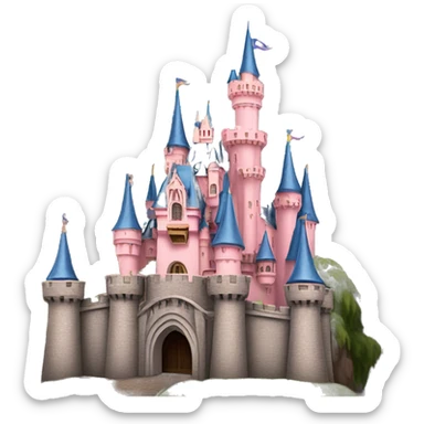 Sleeping beauty castle sticker