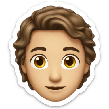 je veux une brune au yeux noire sticker