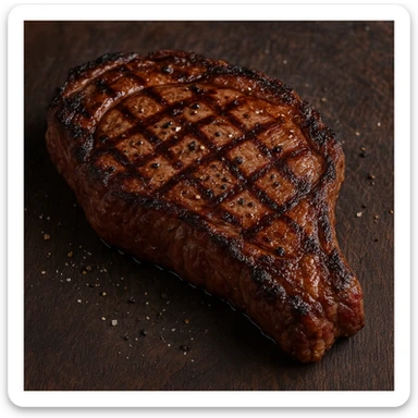 A steak sticker