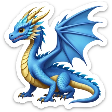 Fourth wing feathertail dragon  sticker