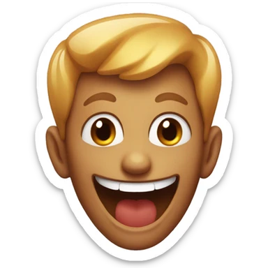 devilish smile sticker