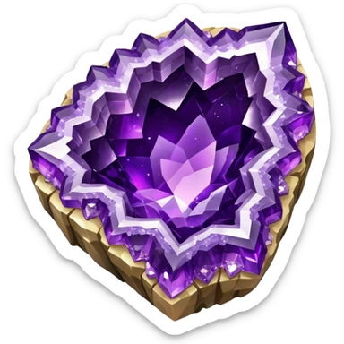 amethyst geode sticker