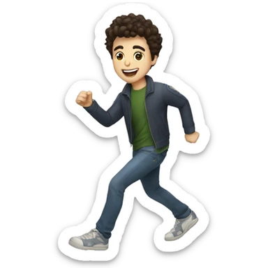 Joshua rush doing electric slide  sticker