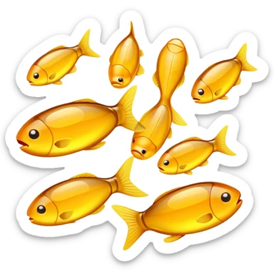 Fish oil pills supplement  sticker