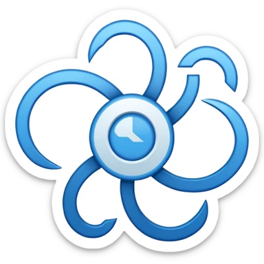 state surge symbol, straightforward sticker