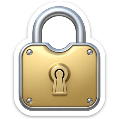 open padlock sticker