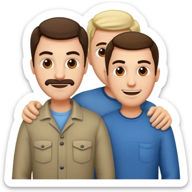 now hsve s dad one a mad one and a happy one sticker